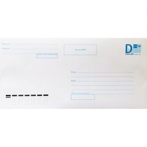 Маркированный почтовый конверт с литерой «D»